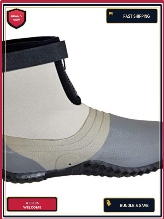 Ray-Guard Reef Wading Boots - Hard Soled Vulcanized Rubber Bottom, Lightweight